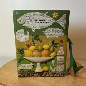 70s Hallmark Kitchen Keepsakes Accordion File Recipe Organizer Recipes Included